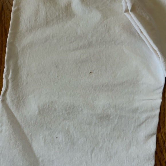 Old Navy Wide Leg Crop Chino Cream Color Size 12 - Picture 4 of 6